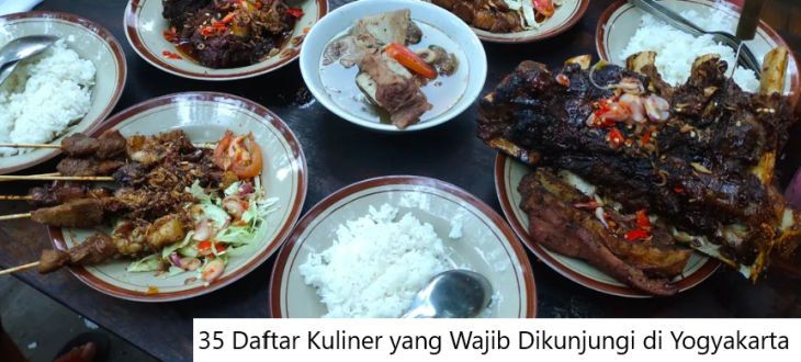 35 Daftar Kuliner yang Wajib Dikunjungi di Yogyakarta